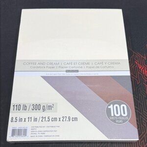 Recollections Coffee and Cream Cardstock Paper Pack New Sealed